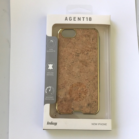 Agent 18 gold & cork iPhone 6 case new in package - Picture 1 of 2